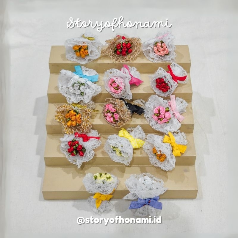 MINIATUR 1:12 BUKET BUNGA V3 (4 cm) BOUQUET NENDOROID SHF FIGMA