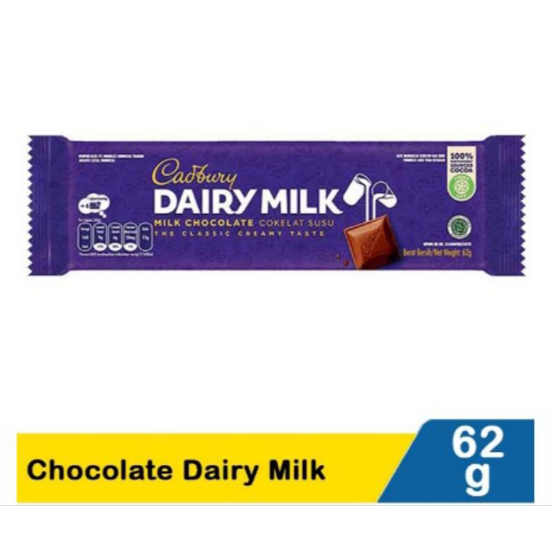 

CADBURY DAIRY MILK CHOCOLATE 62GR