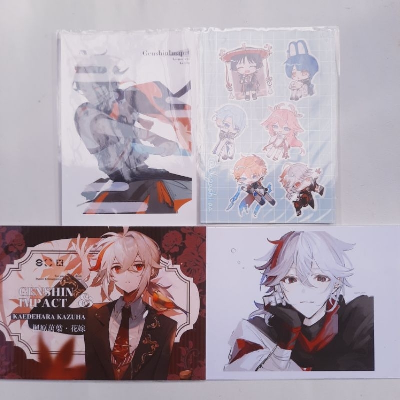 Genshin Impact Kaedehara Kazuha Postcard Photocard Fanmerch