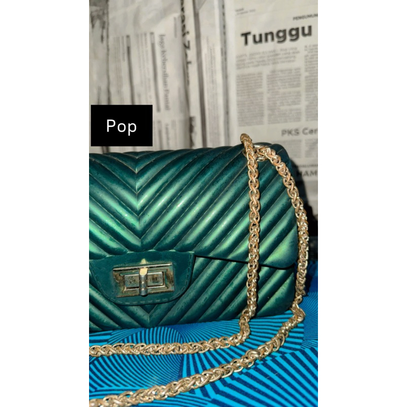 Tas hijau lucuu Preloved