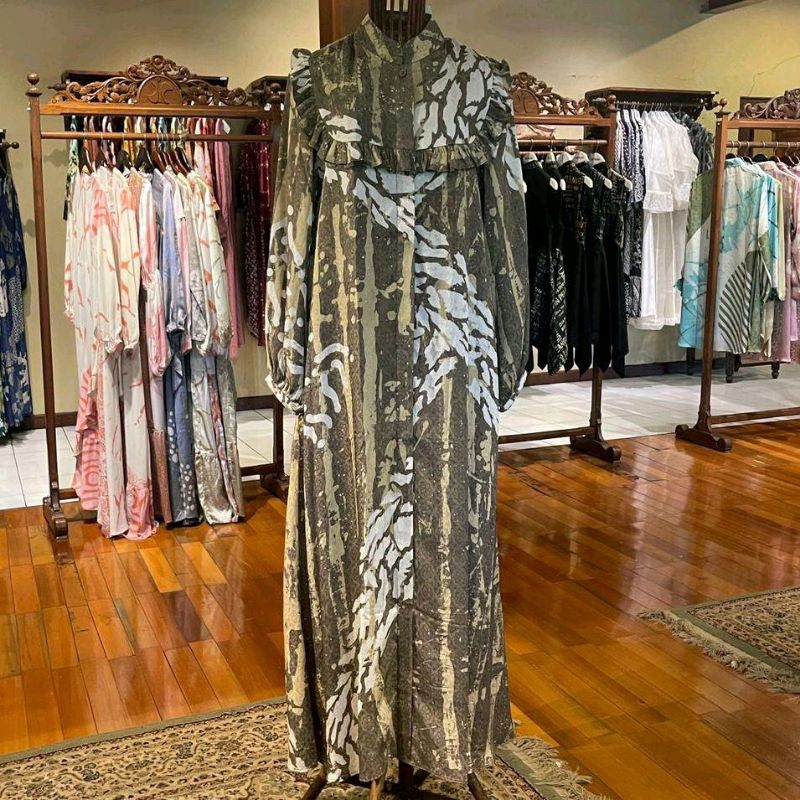 Ara Dress Viscos by Dian Pelangi LIMITED EDITION Busana Muslim Maxi Gamis Abaya Kaftan Gaun Outfit B