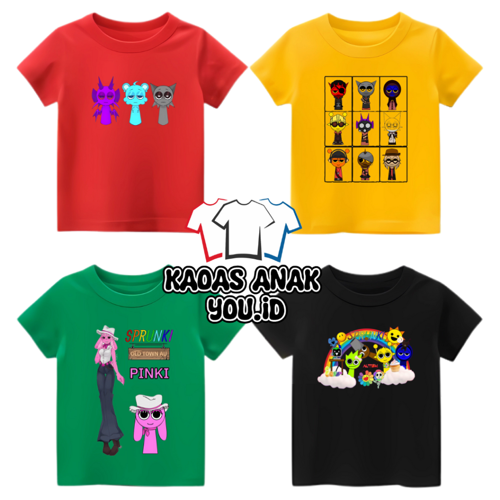 Kaos Anak Custom Karakter Unikitty -Gratis Cetak Nama