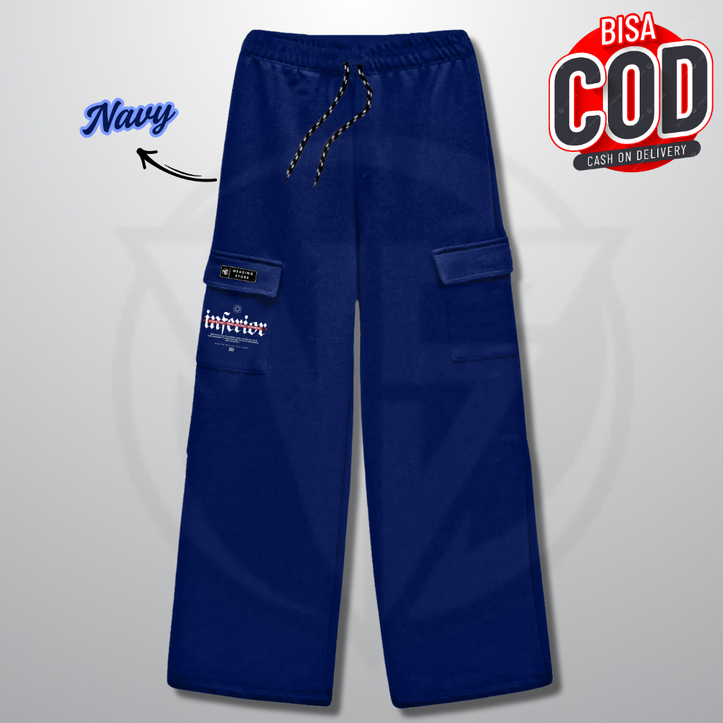 Celana panjang Cargo Bahan Fleece | Celana Panjang | Celana Cargo | Celana Pria Wanita Celana Santai