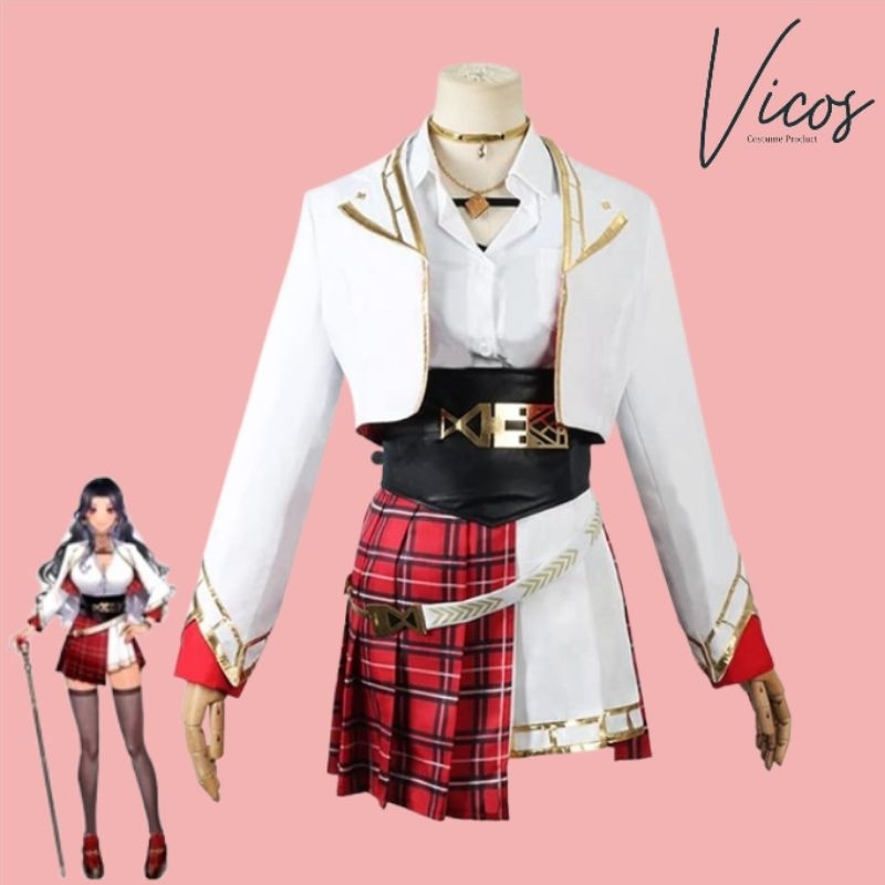 Kostum Cosplay VTuber - Scarlett Yonogumi Nijisanji