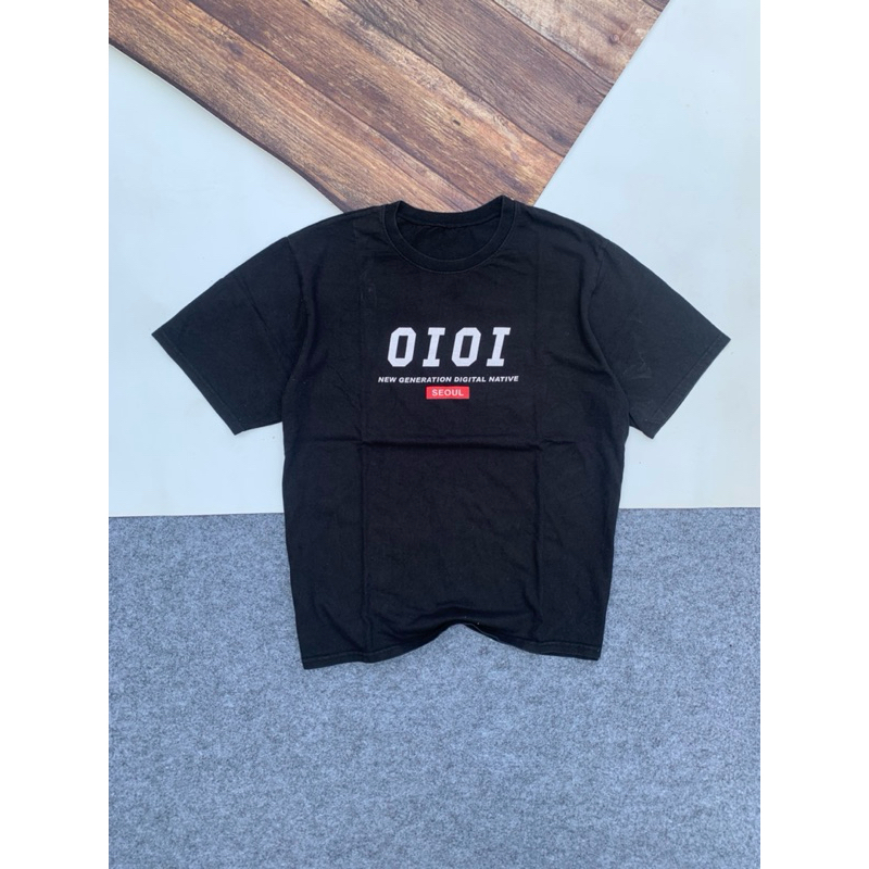 T-SHIRT OIOI  Seoul HITAM Kaos(m)