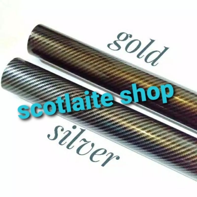 stiker skotlet carbon kevlar derek 2D fyber (50cm x 9meter) 1Roll