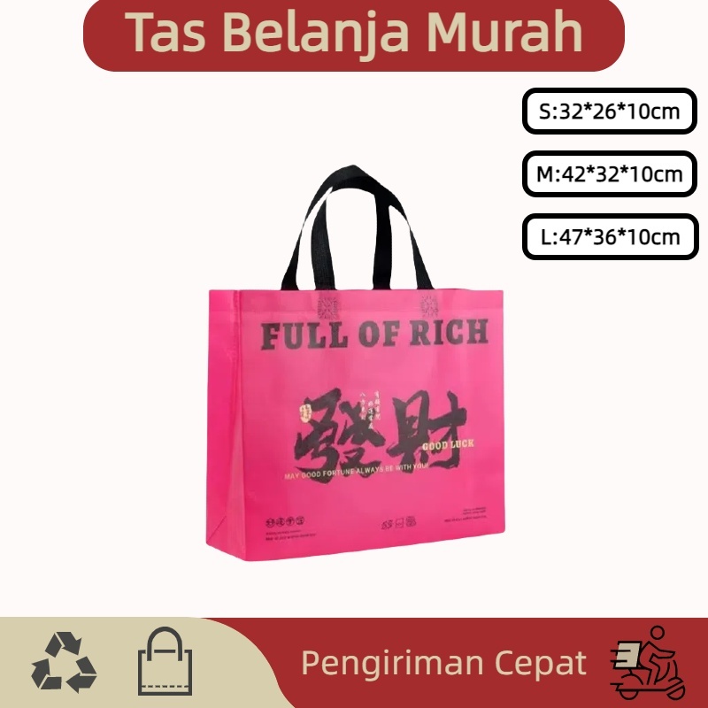 

Goodie bag-Tas Belanja tas spunbond tas souvenir premium tebal dan kuat/Terlaris lipat jumbo/ waterproof/shopping bag A32/A33/A34