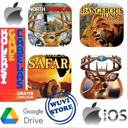 IOS Cabela's PPSSPP Koleksi Game | Bisa di  IOS / Android / PC Plus Emulator | Beli 3 Gratis 1