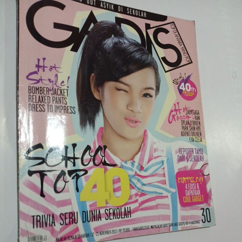 MAJALAH GADIS NO.30 NOVEMBER 2013