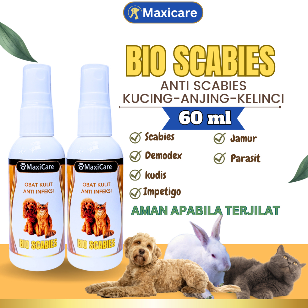 Obat Scabies Anti Scabies Obat Jamur Ampuh Untuk Kucing Anjing Obat Kucing Jamuran BIO SCABIES anti 
