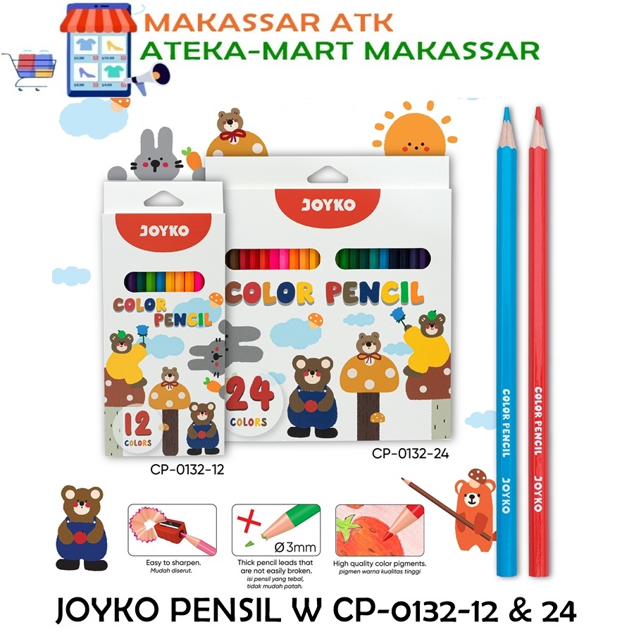 

[PCS] JOYKO PENSIL WARNA CP-0132-12 CP-0132-24