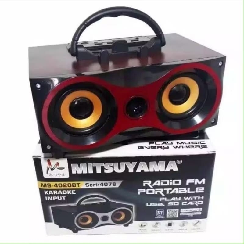 MS-4020BT SPEAKER RADIO PORTABLE BLUETOOTH MITSUYAMA MS-4020BT / FM Radio / USB