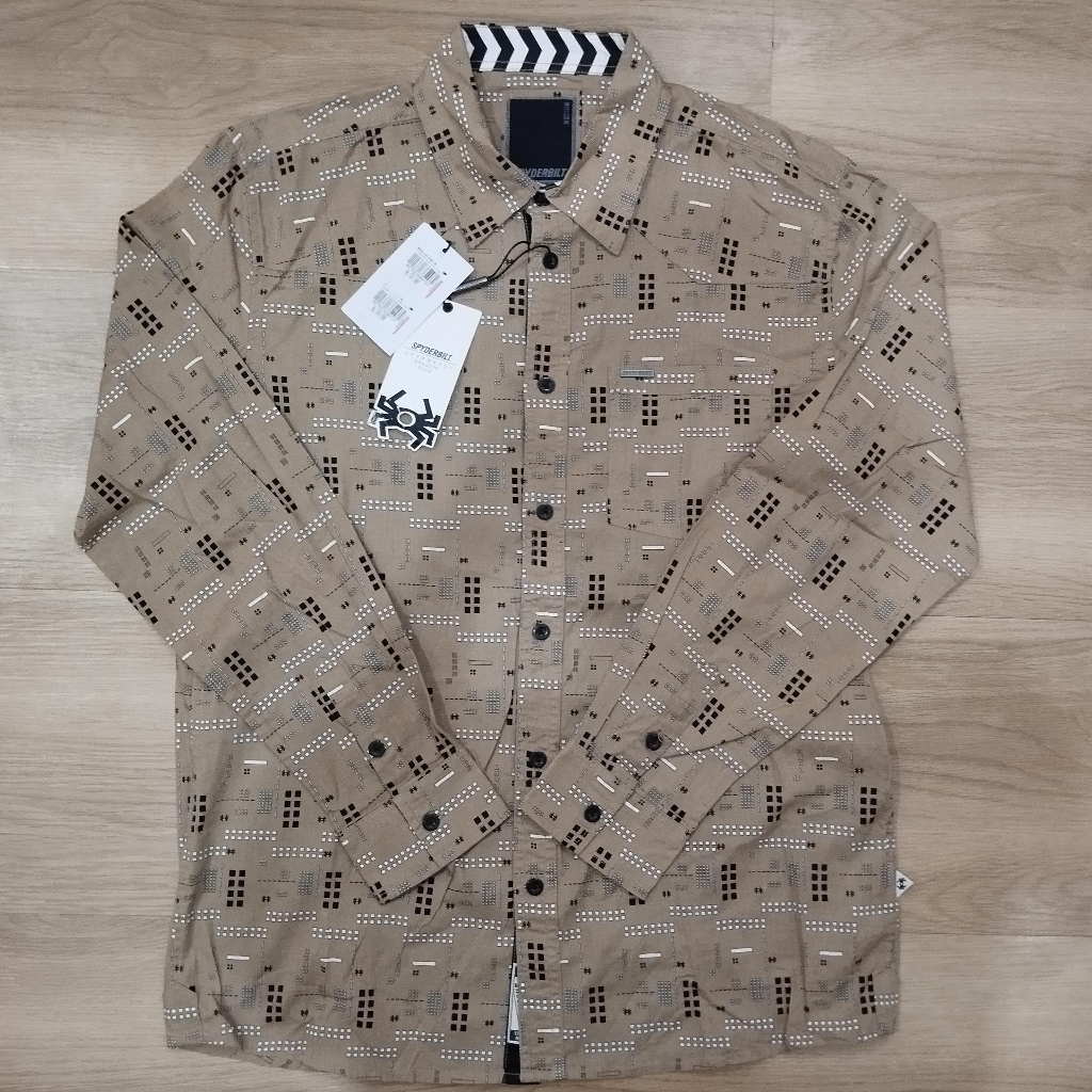 Spyderbilt Kemeja Lengan Panjang Pria Original