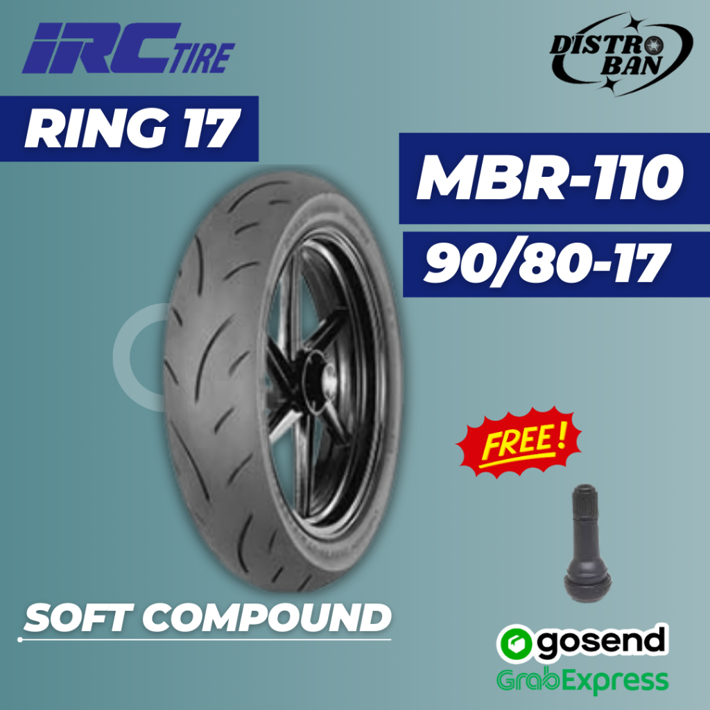 Ban Motor RIng 17 IRC MBR 110 90/80-17 Vixion Sonic Satria Fu Jupiter Revo Supra