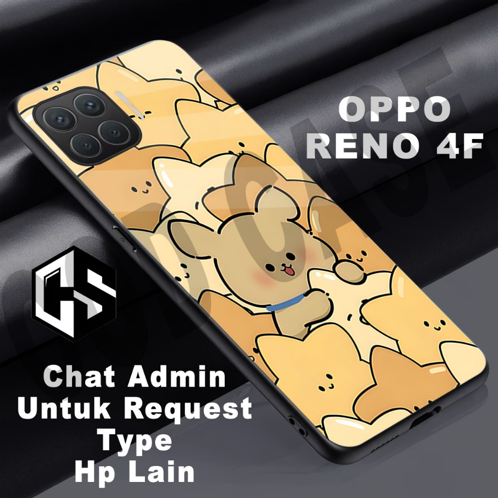 (COD 119) Softcase glossy kilau untuk type Hp OPPO RENO 4F / Motif Couple/case oppo reno 4f/casing o