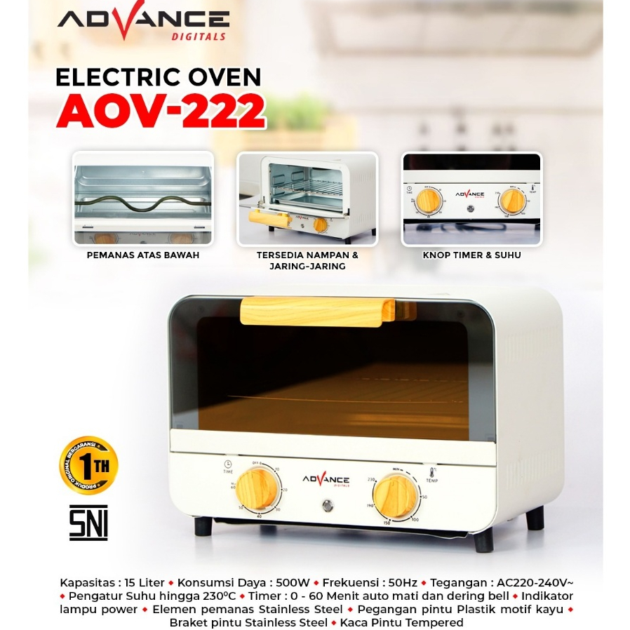 RB Advance AOV300 Oven Listrik Low Watt 20 Liter