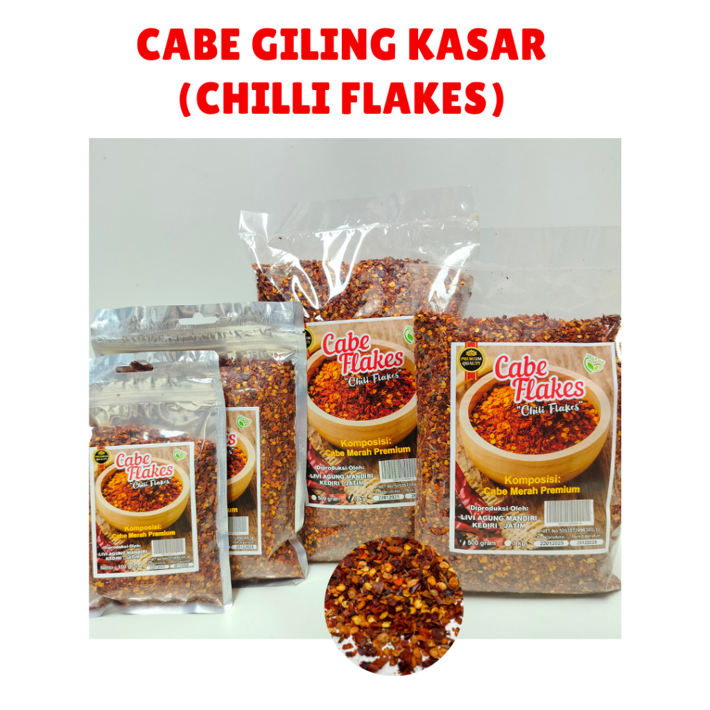 

CABE KASAR FLAKES | CHILI GRANULE | FLAKES KERING