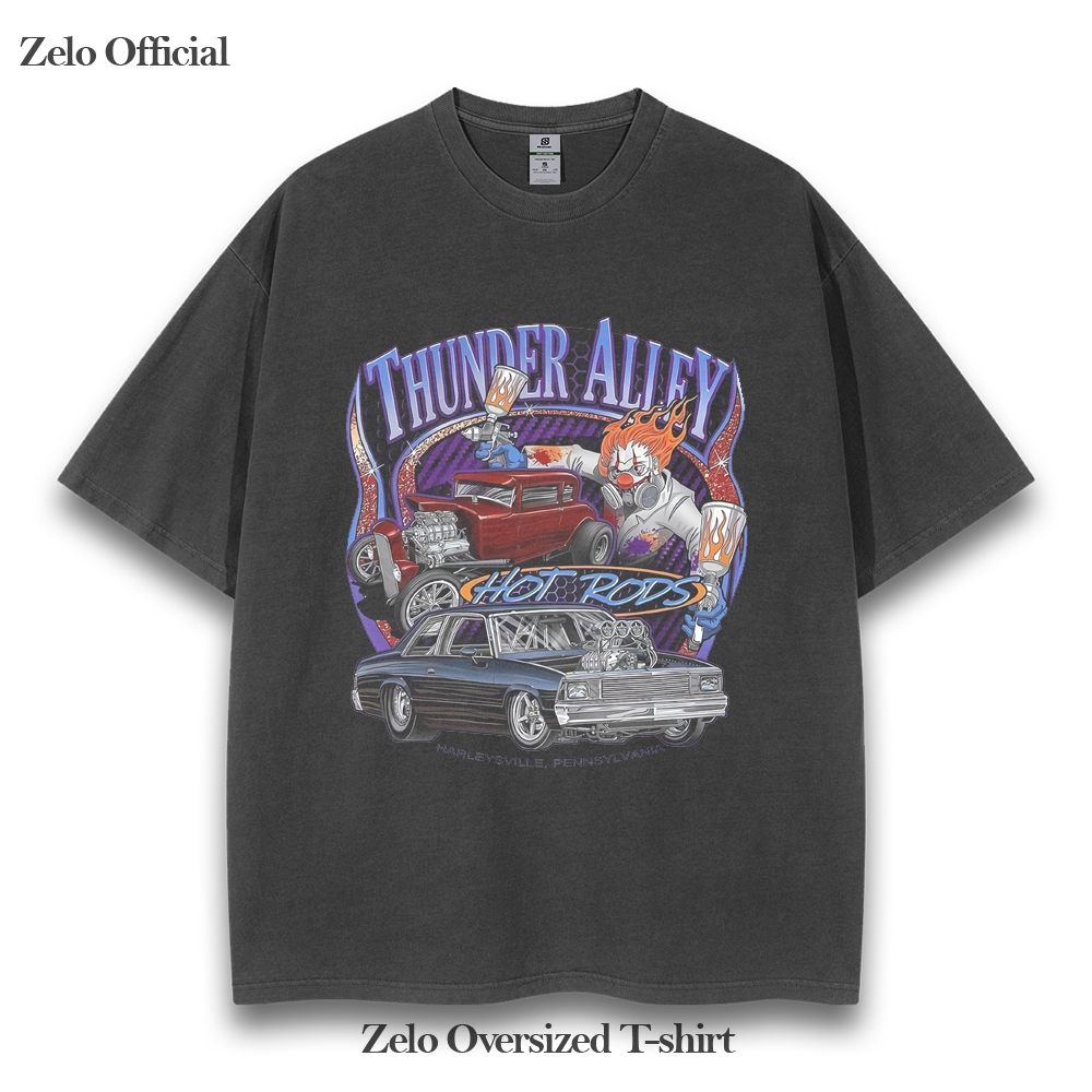 Kaos Thunder Alley Nascar Vintage Tee Style Oversize tee