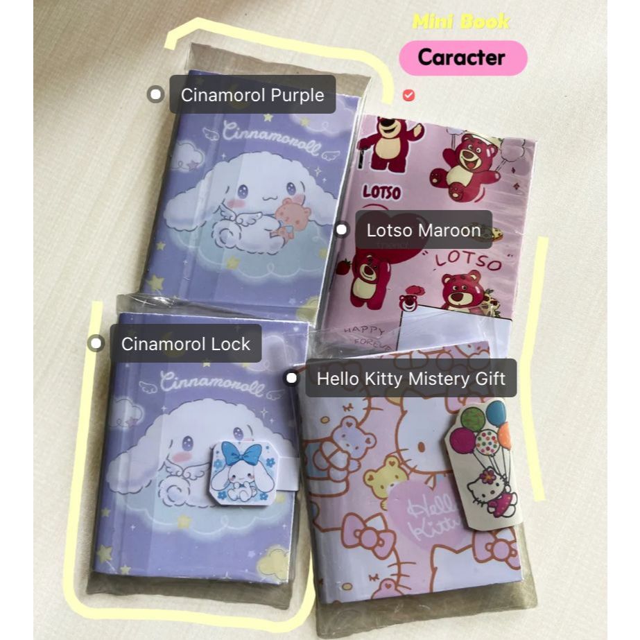

MINI BOOK KARAKTER LUCU KARTUN ANIME