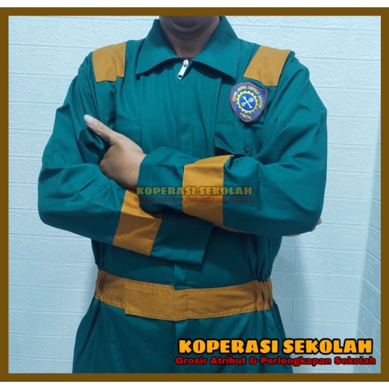 Seragam Werpak /Wearpack/Wearpak Terusan Sekolah SMK STM Free Desain - Atribut Sekolah