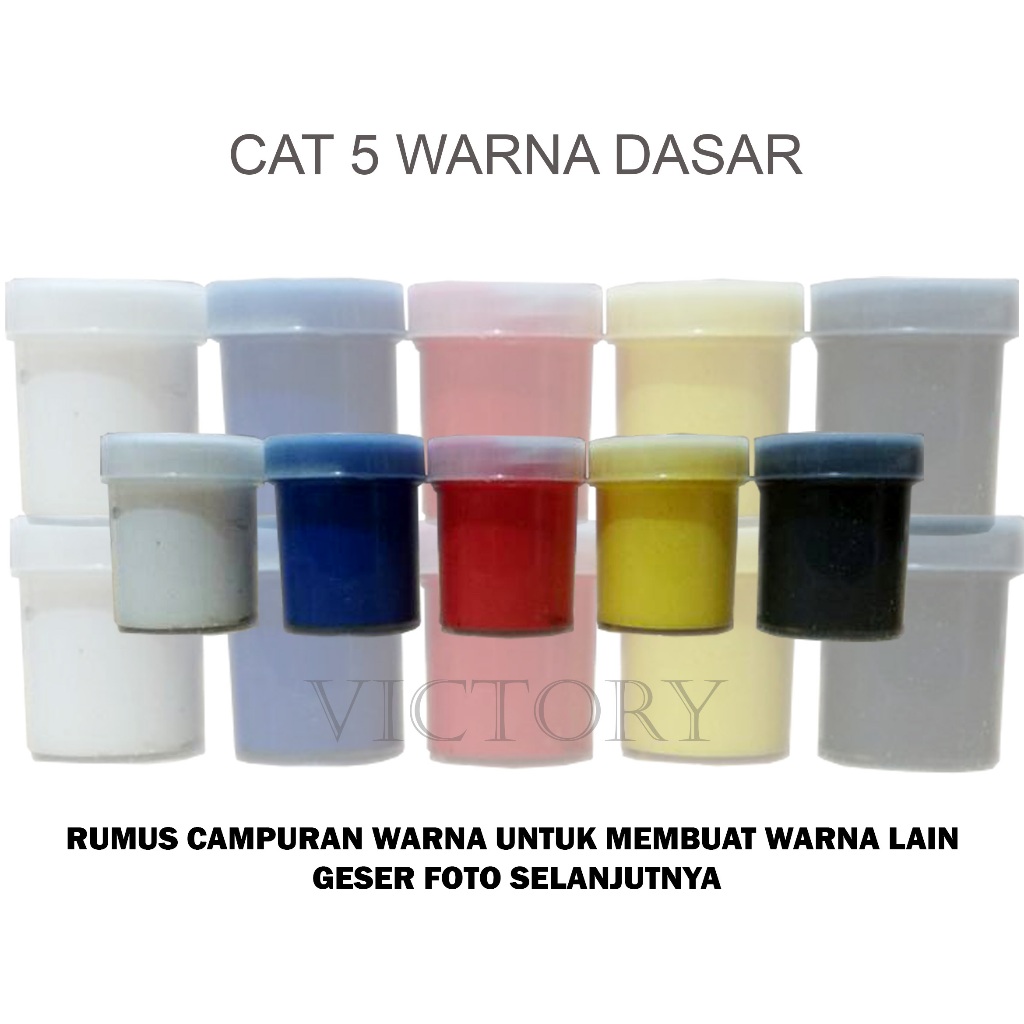 

Cat Akrilik 5 Warna Dasar isi ± 15-20 ml