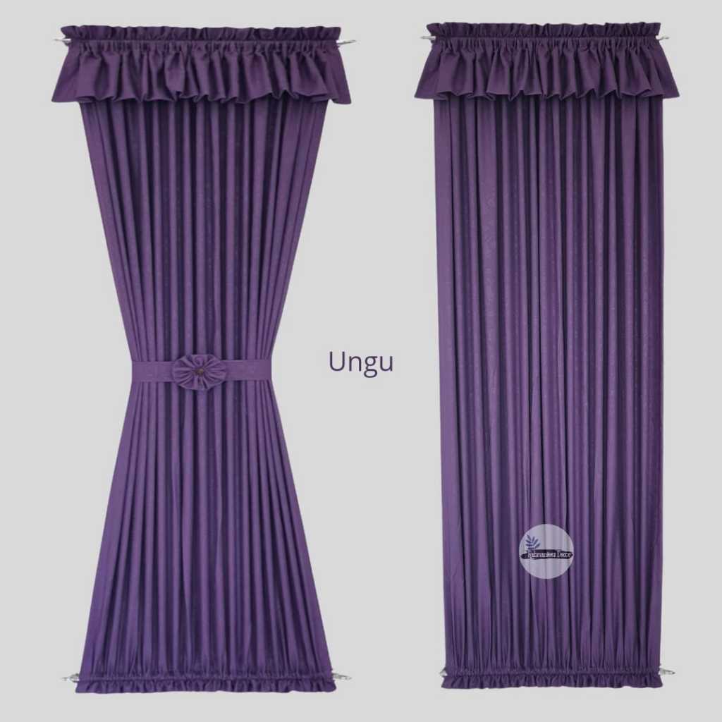 RB Gorden Kupu Kupu Poni Full Set Sepiral Tebal Mewah Elegan Jendela Minimalis