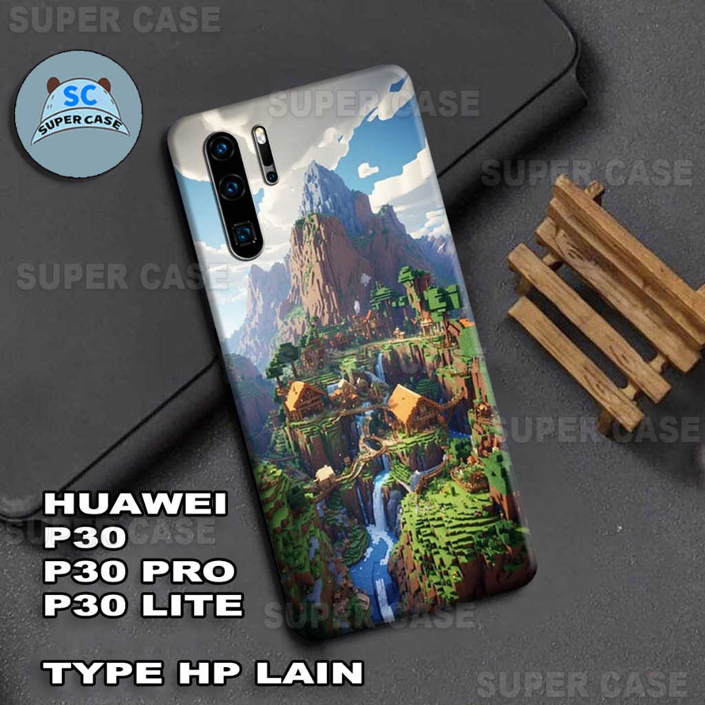 (Q14) Case HP untuk  HUAWEI P30 / P30 PRO / P30 LITE  Terbaru | MOTIF  PANORAMA | Kesing HUAWEI P30 
