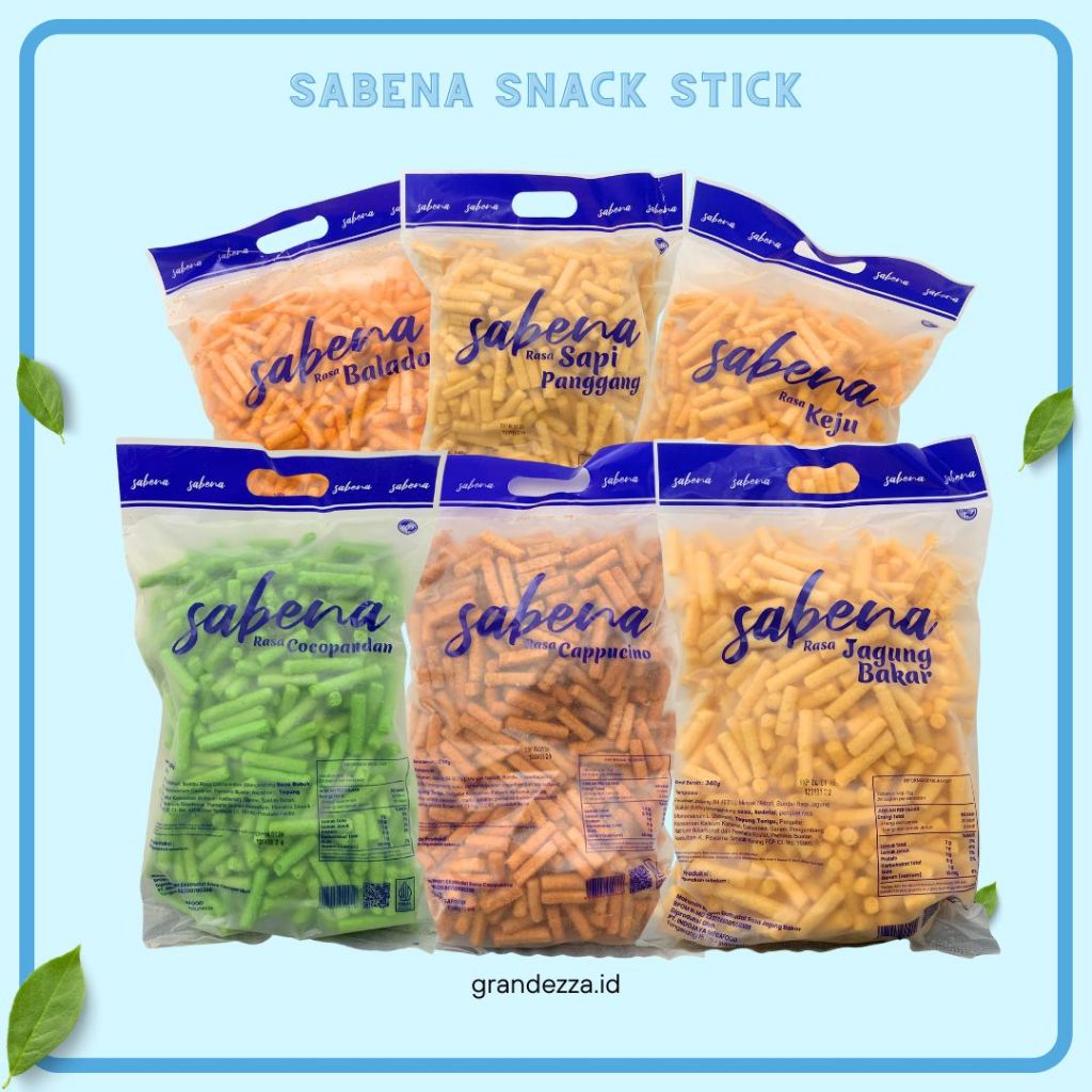 

Sabena Snack Stick Stik Kemasan Bag Jumbo Cemilan Jagung Balado Sapi Panggang