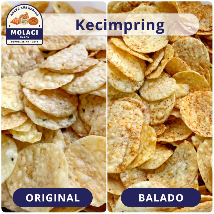 

KECIMPRING 250 Gram / Keripik Singkong / Opak Singkong - Molagi Snack