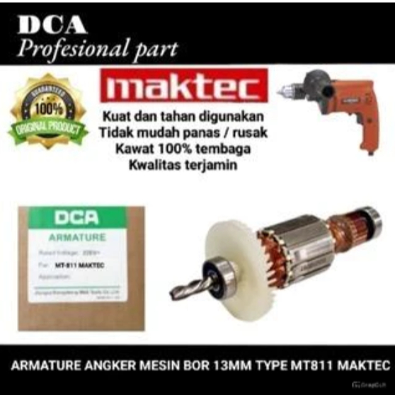 DCA Armature angker mesin bor 13mm type MT811 Maktec ( original part DCA)