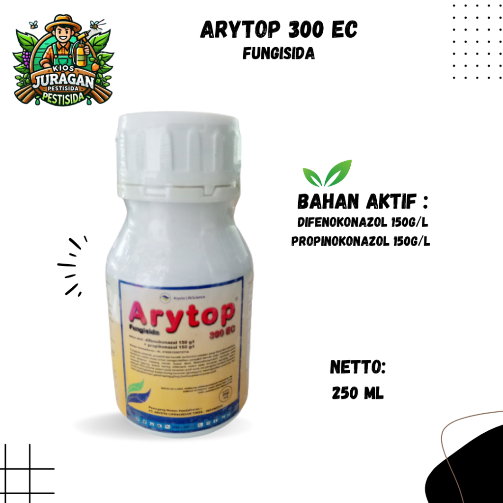 ARYTOP 300EC 250ML FUNGISIDA SISTEMIK DIFENOKONAZOL PROPINOKONAZOL