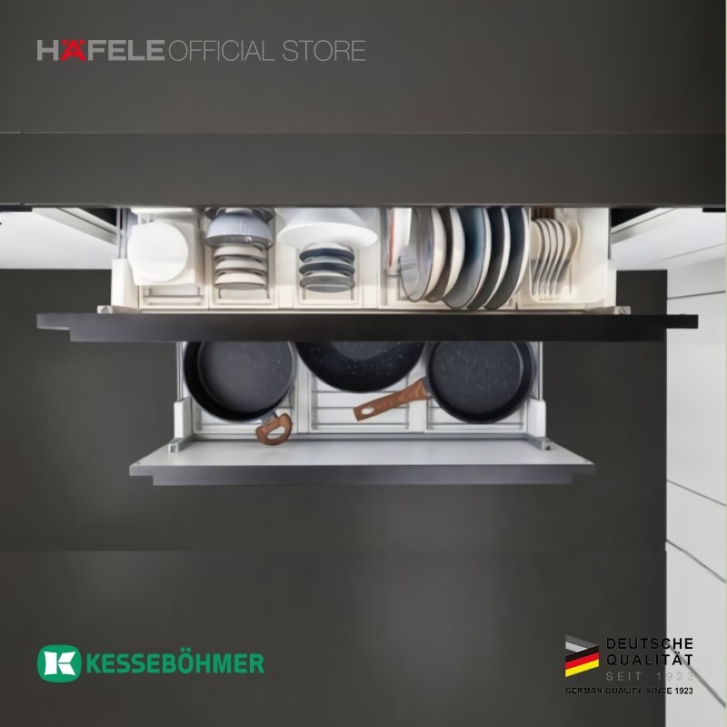 Kesseböhmer Upper diningAGENT 600 mm - Rak Dapur Kabinet - Rak Pring/Mangkok Abu2(Anthracite) HAFELE
