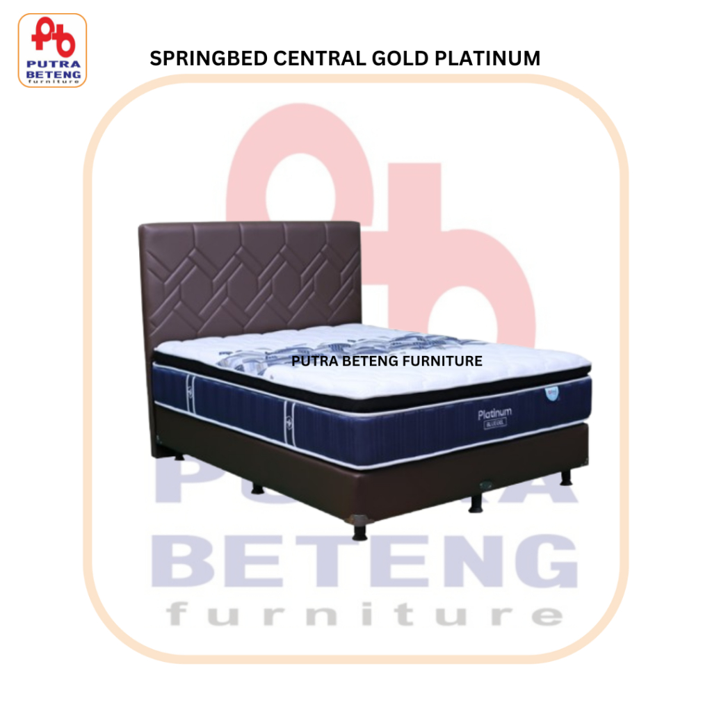 Kasur Springbed Central Gold Platinum 90 100 120 160 180 200