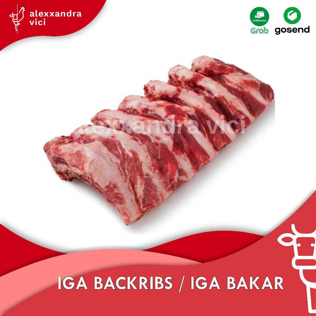

Daging Iga Sapi / Iga Back Ribs / Iga Bakar @1kg-1,2kg