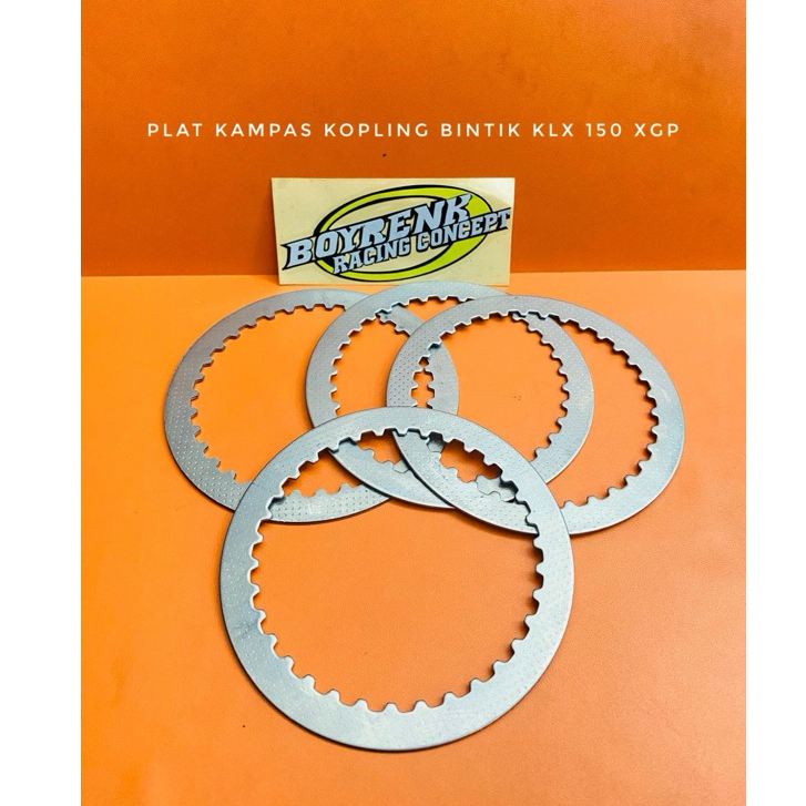 PLAT KOPLING PLAT KAMPAS KOPLING BINTIK KLX 150 TIPIS XGP RACING   -   BRC OLSHOP