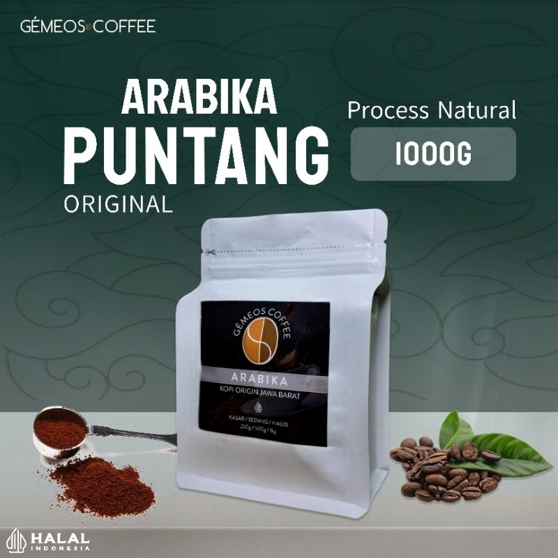 

Kopi Jawa Barat Arabika Puntang - Bubuk Murni 100% - 1kg