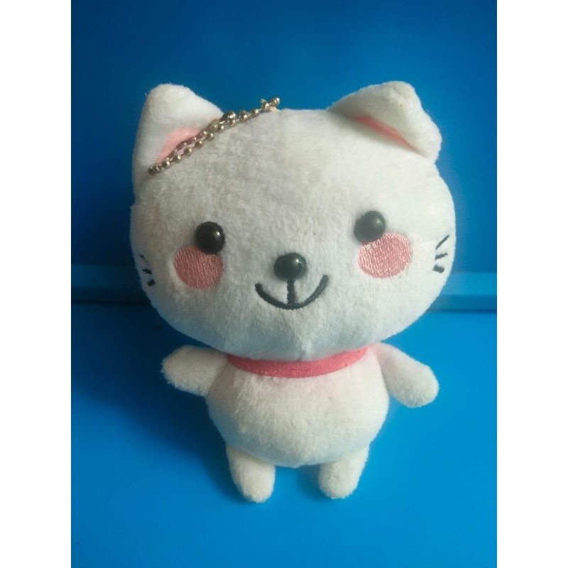 gantungan boneka lucu kucing putih gemoy