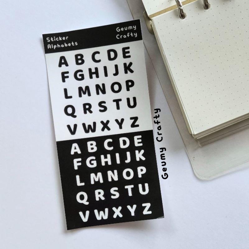 

Geumy Crafty | Alphabet and Number Stiker / Stiker huruf / Stiker angka / alphabet sticker / number sticker / aesthetic stiker / stiker jurnal