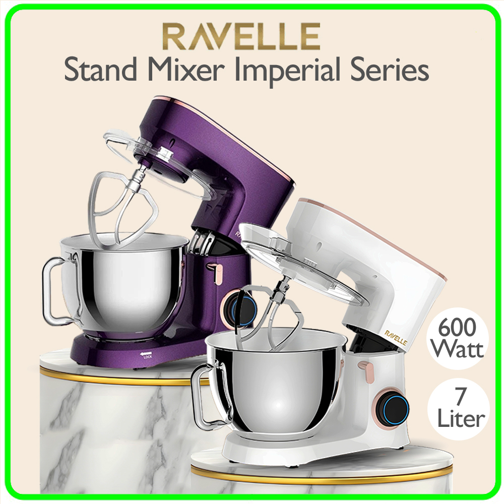 RAVELLE Standing Mixer Berdiri Kapasitas Besar 7 Liter Low Watt