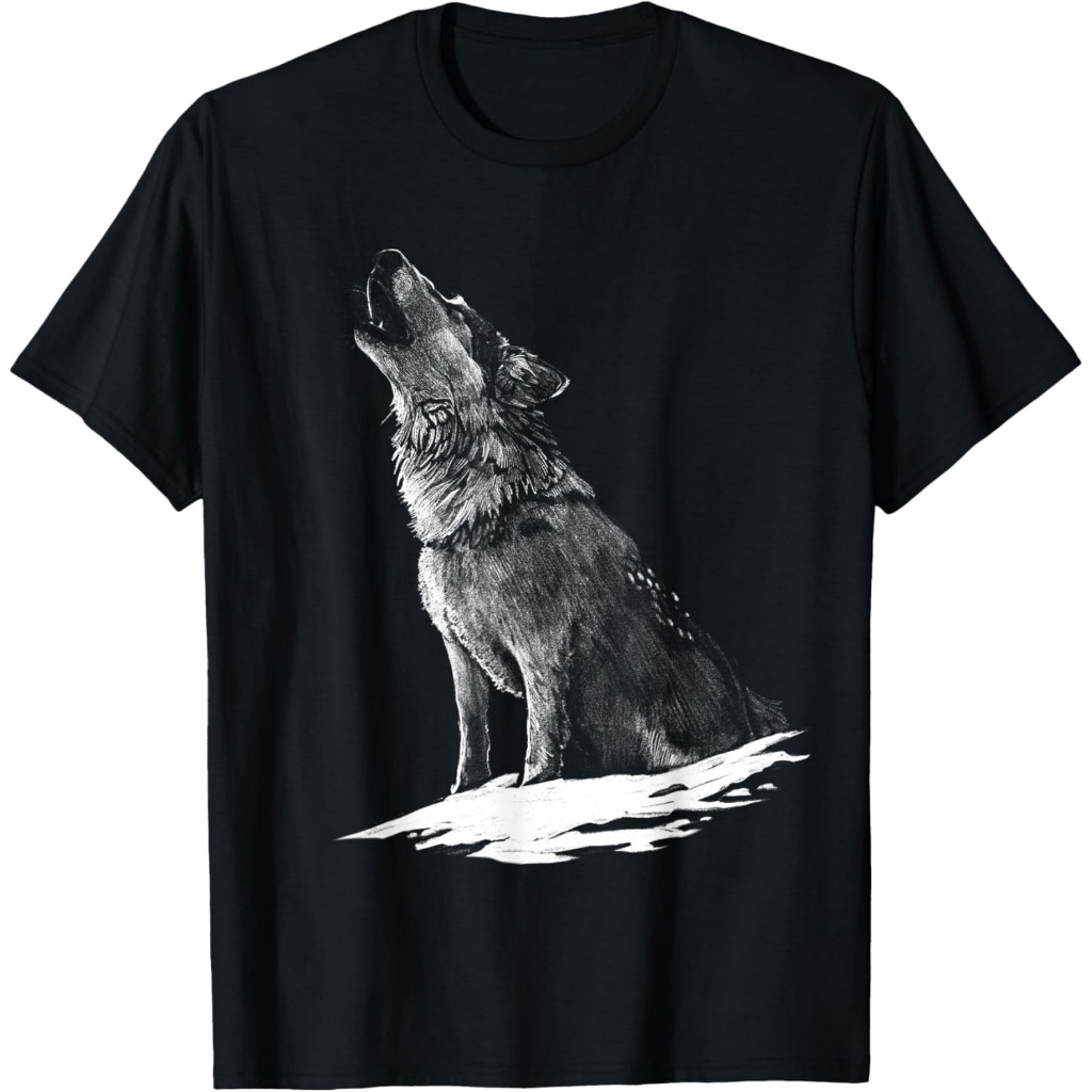 Cetakan Hewan Serigala Motif Hewan Serigala Kaos Serigala
