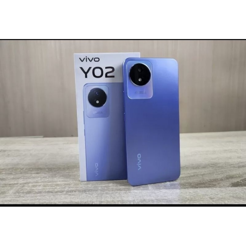 Vivo y02 ram 3gb internal 32 gb hp bekas pemakaian rasa baru