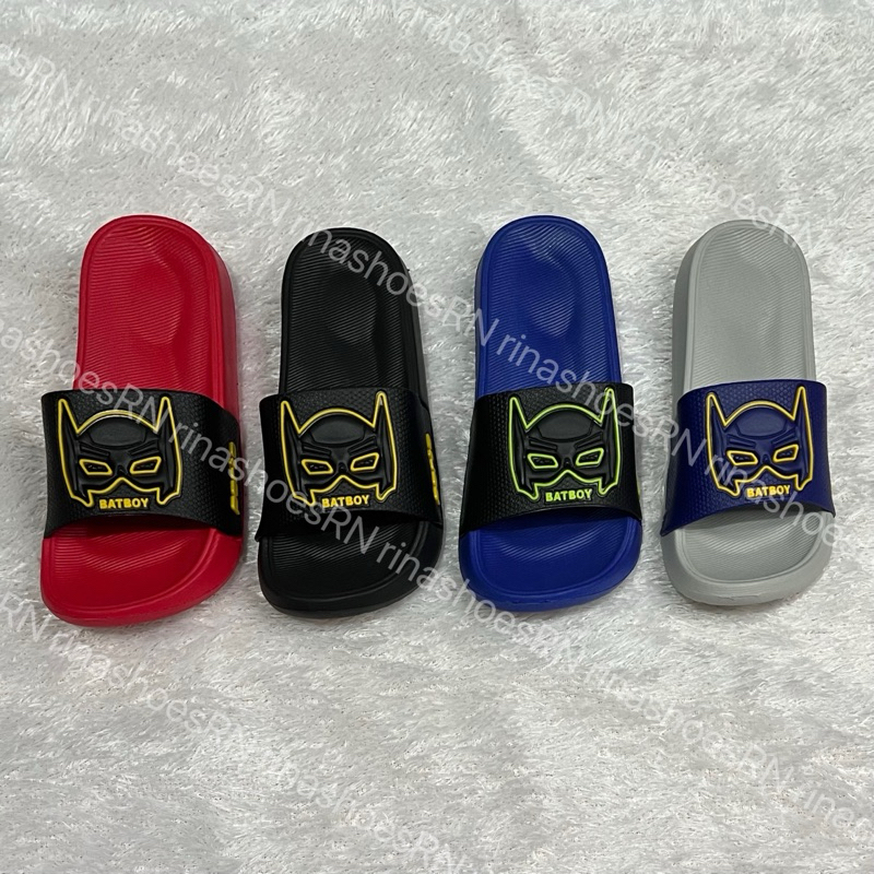 RN sandal selop anak laki laki PORTO 9008K-2 Kecil 24-29 karakter keren batman batboy