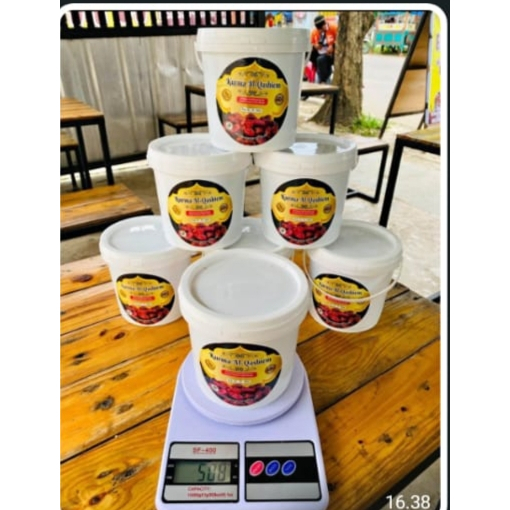 

Paket promo termurah Kurma Ember kemasan 500 gram per ember