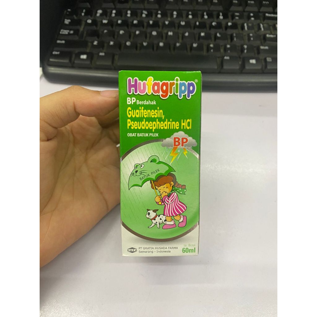HUFAGRIP BP SIRUP 60 ML UNTUK BATUK BERDAHAK DAN PILEK