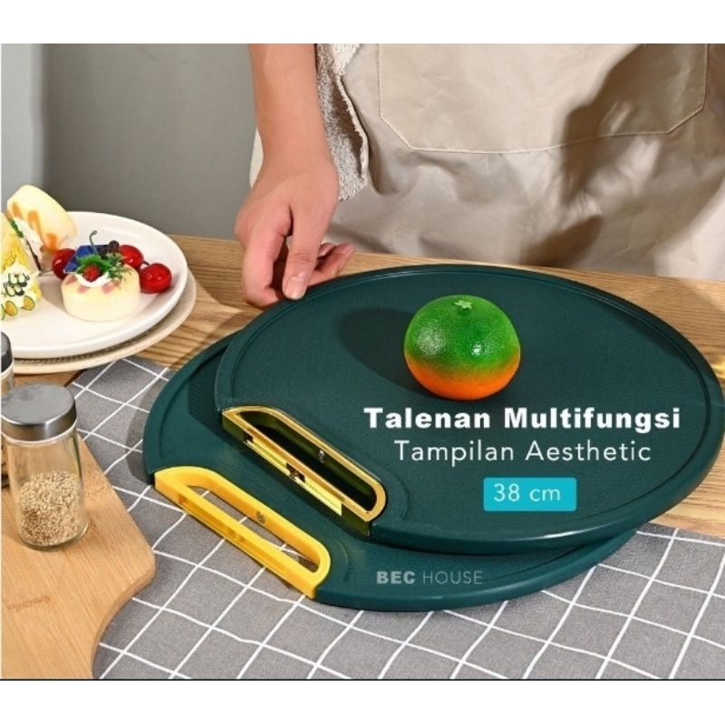 TALENAN  PLASTIK BULAT Talenan Premium PE / TALENAN BULAT PREMIUM CUTTING BOARD / Talenan Bulat Hija