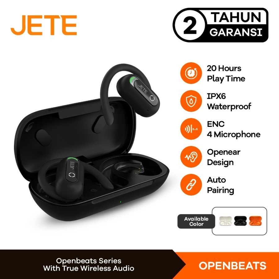 Sport Headset Openear Bluetooth JETE Open Ear JETE OpenBeats | Open Flow- Garansi 2 Tahun