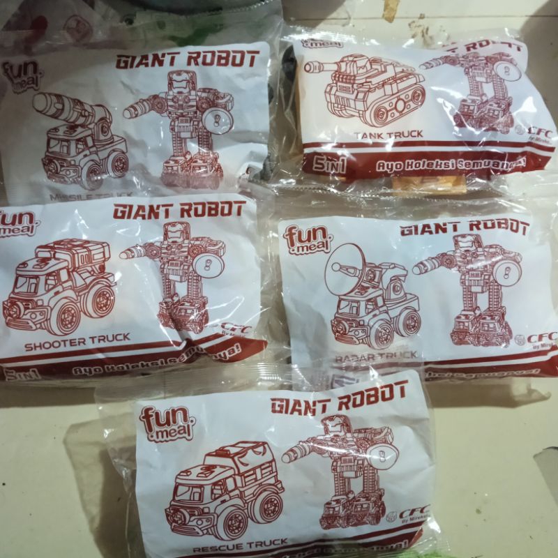 cfc toys fun meal giant robot 2025 full set