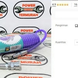 

Selang Recoil 6 meter Wipro Spiral Spring Angin Compressor Kompressor