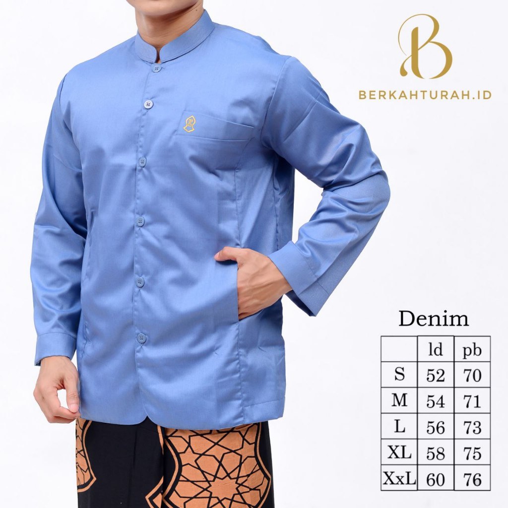 BAJU KOKO PRIA SEMI JAS TEROMPAH|KOKO PRIA DEWASA BORDIL TEROMPAH