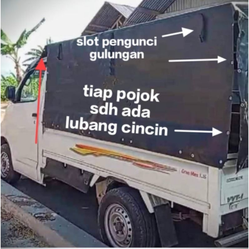 terpal tenda krodong mobil sayur, daihatsu espass, mega carry/apv dan ukuran khusus